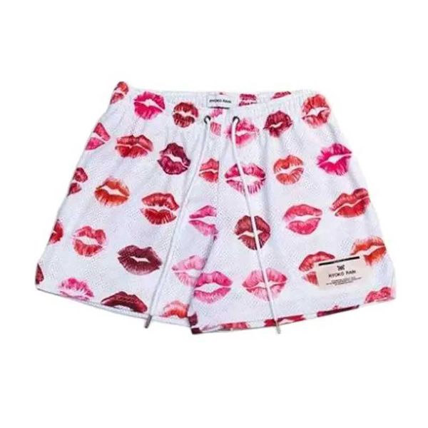 Shorts masculinos Ryoko Rain Novos shorts masculinos de verão Men e feminino Fashion Beach Seaside Shorts Casuais Mesh Sports Sports Quarter