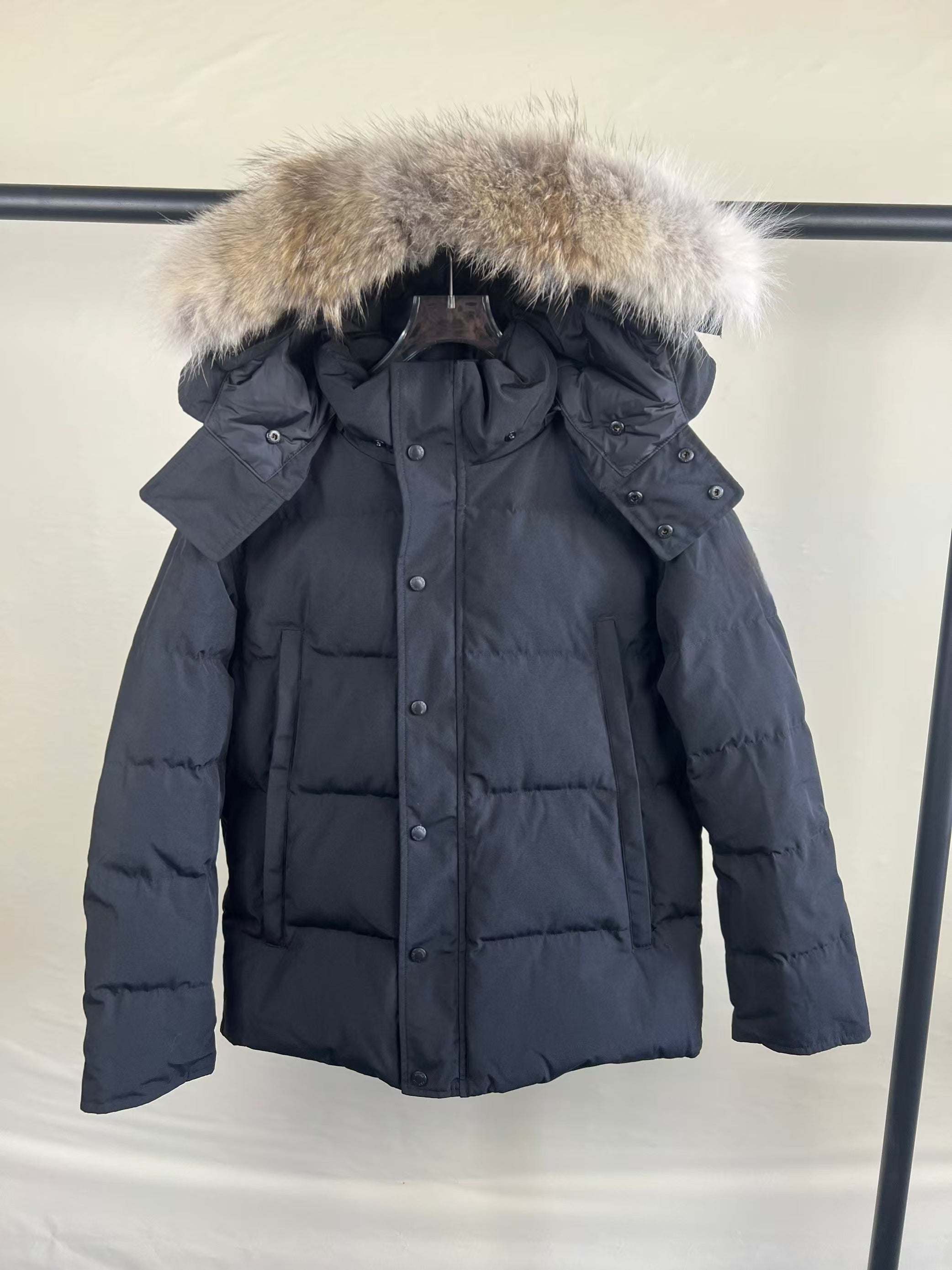 Puffer Jackets Men Designer jacket Real Wolf Fur Outdoor Windbreaker Outerwear Hooded Fourrure Down Jacket Coat Luxury down jacket Asian Size Women&