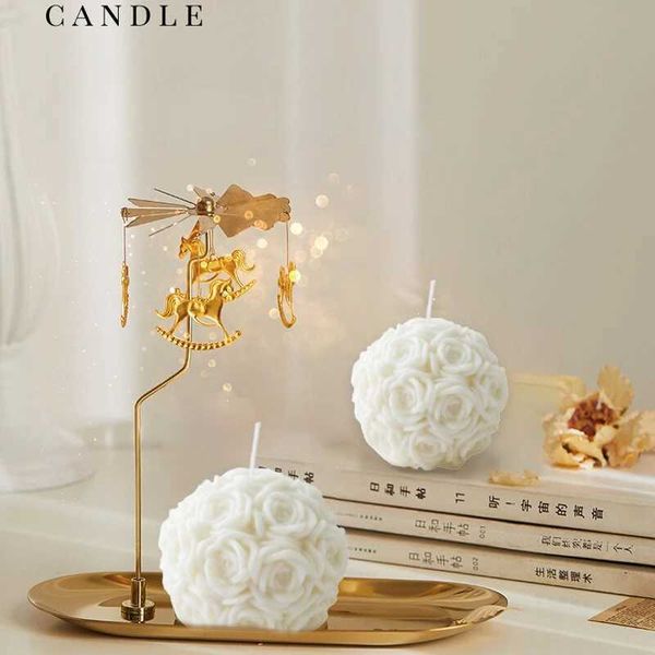 Wholesale scented candles hydrangea roses wedding souvenirs valley lilies and turmeric flowers birthday candles CL240907
