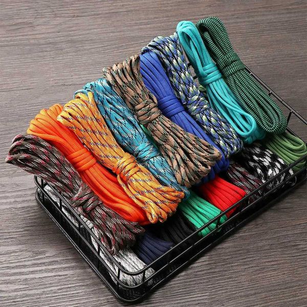 10Meter 4mm Paracord Cord Lanyard Nylon Rope 7-Strand Lanyard Tent Ropes Survival Outdoor Cam Standard military EquipmentXJ241216