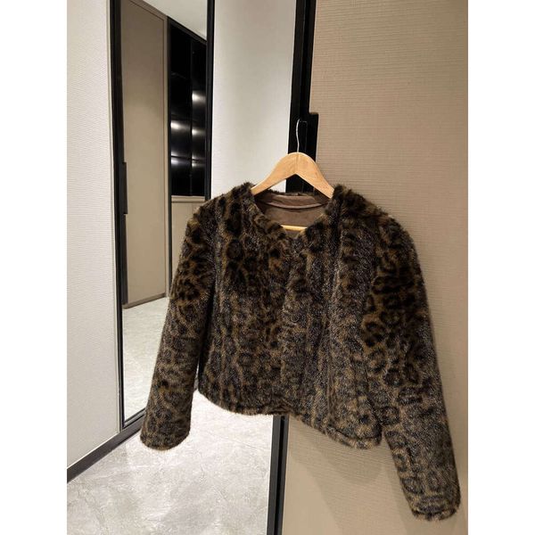 Jacket Women Women Designer Clothing Marca feminino Moda de primavera de leopardo logo Ladies Mangas compridas Button Jacket Girl Girl de al