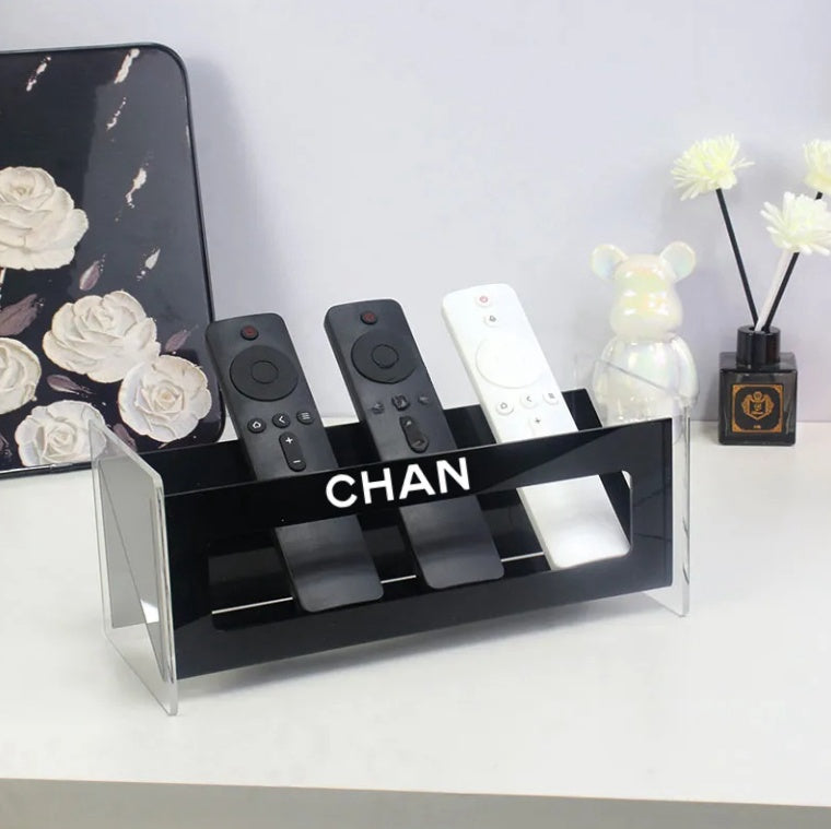 2024 Acrylic designer organizer box remote control storage ins living room coffee table TV air conditioning storage box Luxury multifunctional deskt