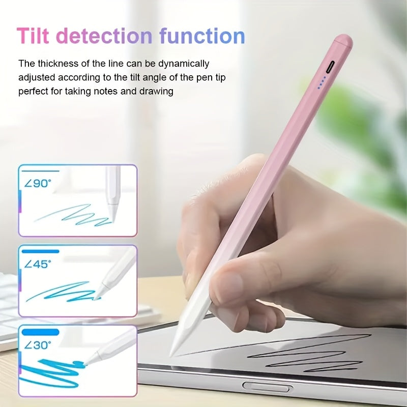 TEMU Suitable For Ipad 2018-2025 And Mobile Phones And Tablets, Capacitive Touch Handwriting Pencil, Anti-mistouch Tilt , Magnetic, Fast Charging,