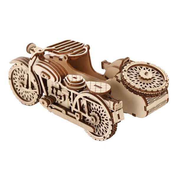 tricycle Model DIY 3D Wooden Puzzle Building Block Kits Assembly Toy Birthday Gift For Kids Adt He DecorT250118