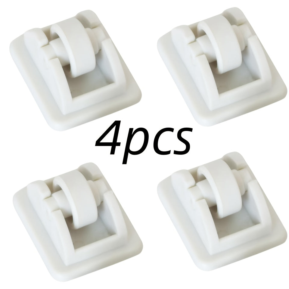 TEMU 4-pack Self-adhesive Plastic Roller Casters For Home Furniture, Student Dormitory Stationery Storage Boxes, Mobile Basket Wheels