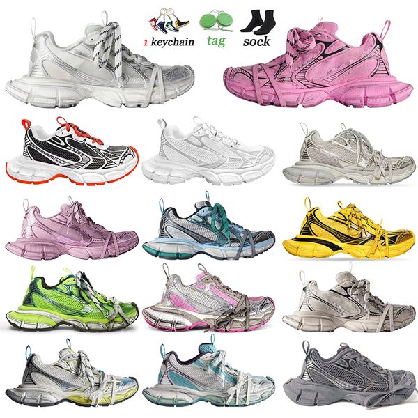 Top Quality Runners Casual Shoes Designer 3xl Track 3 Sneakers Mens Womens Mesh Extra Laces Worn-out effect tracks 3.0 Platform Trainers Out
