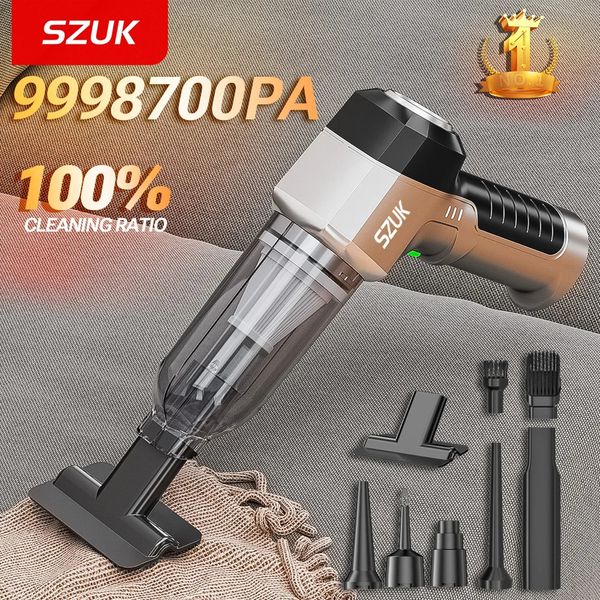 SZUK 9998700PA Car Vacuum Cleaner Strong Suction Cordless Wireless Portable HandHeld Cleaning Machine 241115