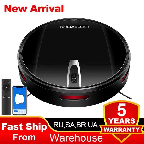 Liectroux V3S Pro Robot Vacuum Cleaner, 4000Pa Suction, Smart Dynamic Navigation, Wet Mop, Wi-Fi, Wor with Alexa & Google Home