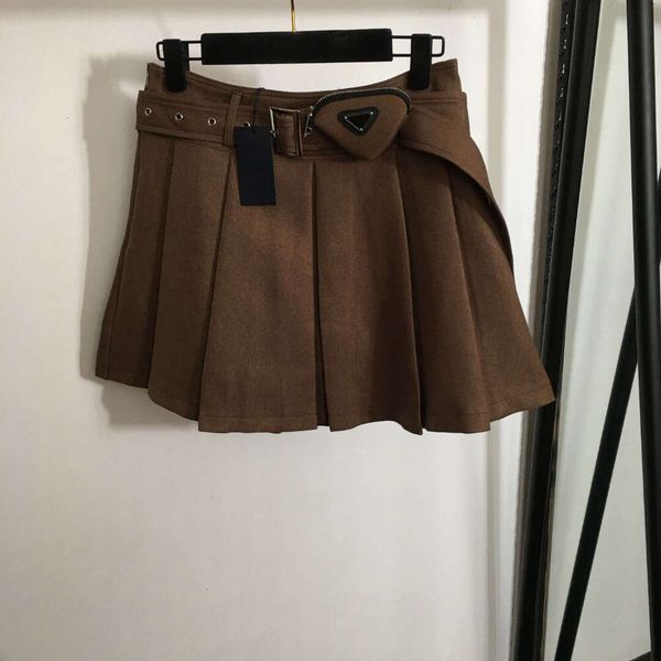 designer skirt women brand dress womens summer dress fashion geometry logo ladies zipper waist bag short skirt gift belt girl skirt Nov 22