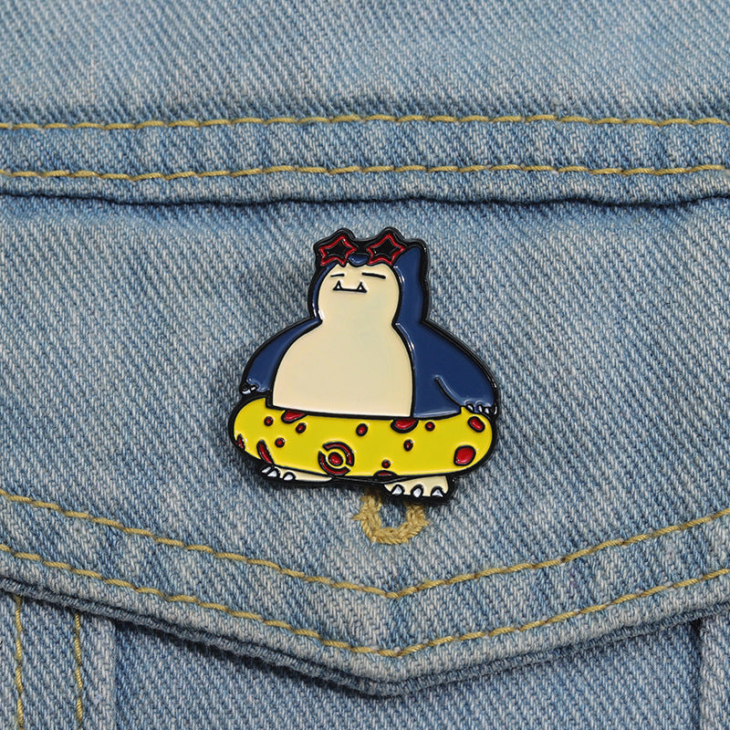 yellow elf monster friend enamel pin childhood game movie film quotes brooch badge Cute Anime Movies Games Hard Enamel Pins