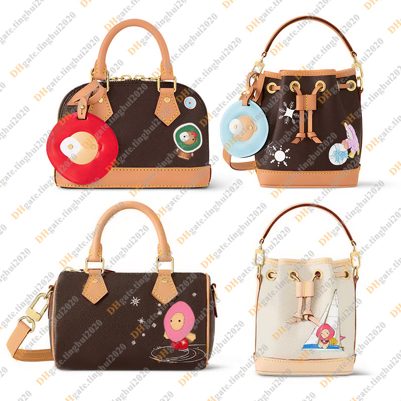 Ladies Fashion Casual Designe Luxury 24 Christmas Crossbody Totes Handbag Shoulder Bag Top Handbag Bag TOP Mirror Quality M12199 M12221 M82624 N4051