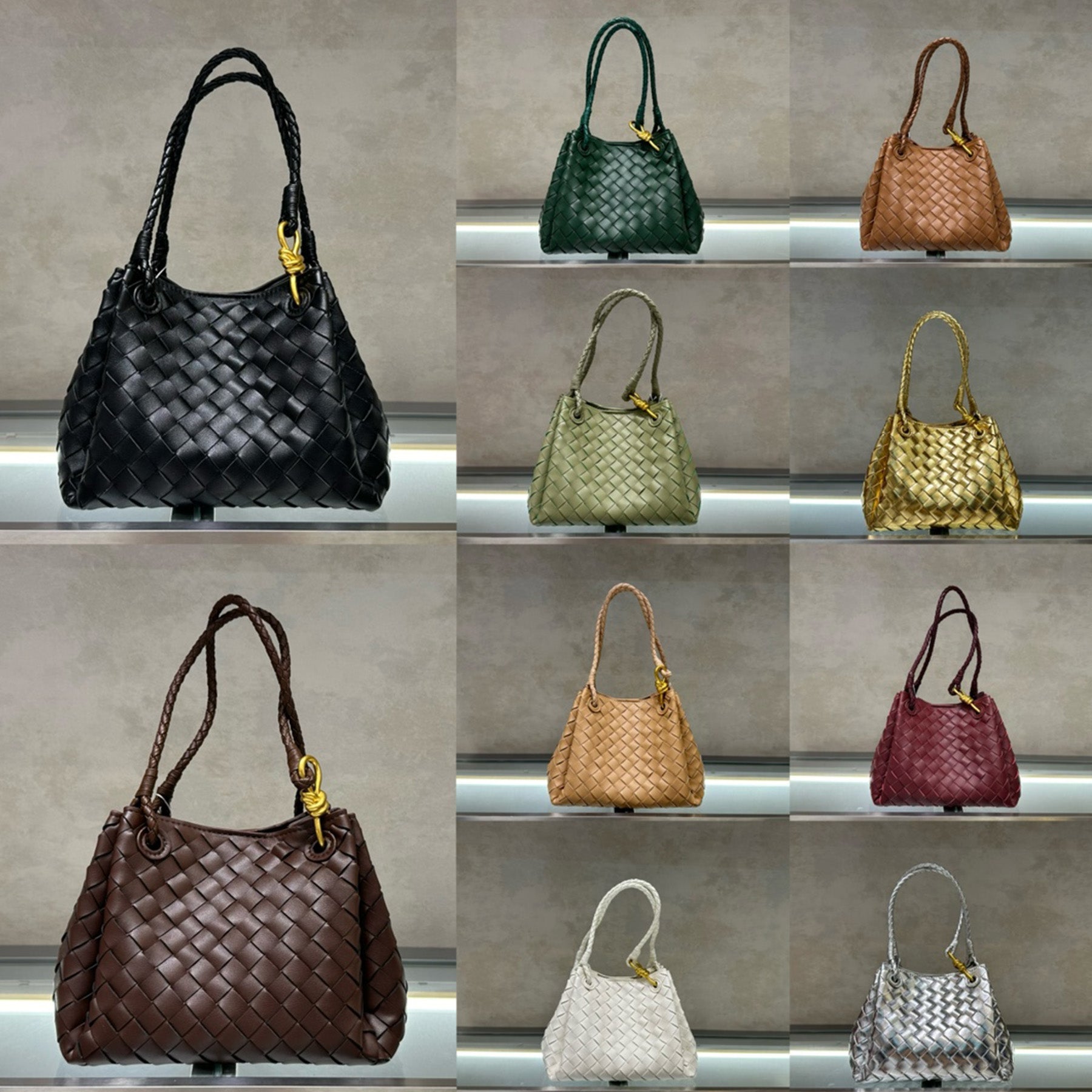 Small Parachute Nylon Crossbody Bag for Women Knot Detachable Strap Magnetic Tab Closure Handbag Gold Hardware Casual Shopping Shoulder Bag