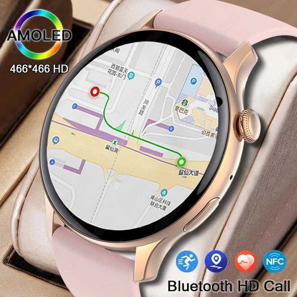For Xiai Android Real AMOLED Smart Watch Wen 1.43 inch GPS Sport Sn Always Display NFC Call Smartwatch 2024 Z241225