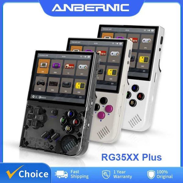 ANBERNIC RG35XX Plus Retro Handheld Game Player Console 5000+ Classic Games port Wireless-Wired Controlle HD-MI TV OutputC250212