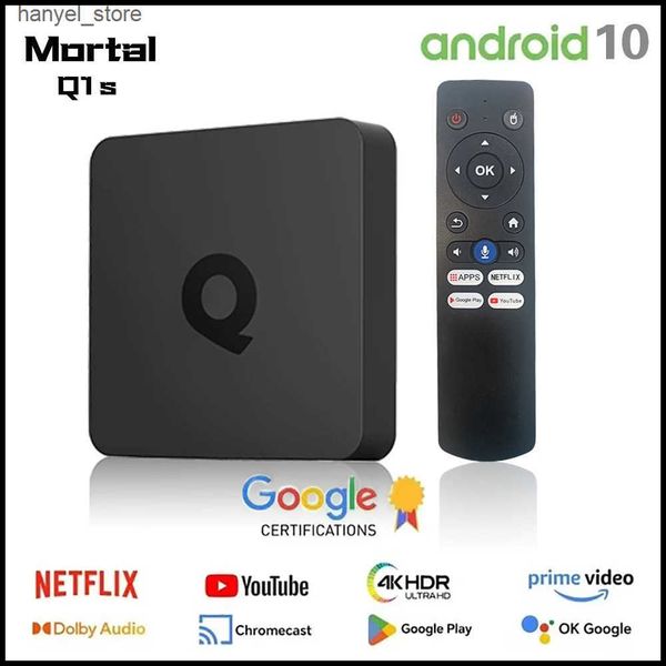Set Top Box Q1S Global Version Android 10.0 Allwinner H313 2GB16GB Set Top Box 4K UHD 2.4G5.8G Dual WIFI Support H.265 HEVC Streaming TV Box