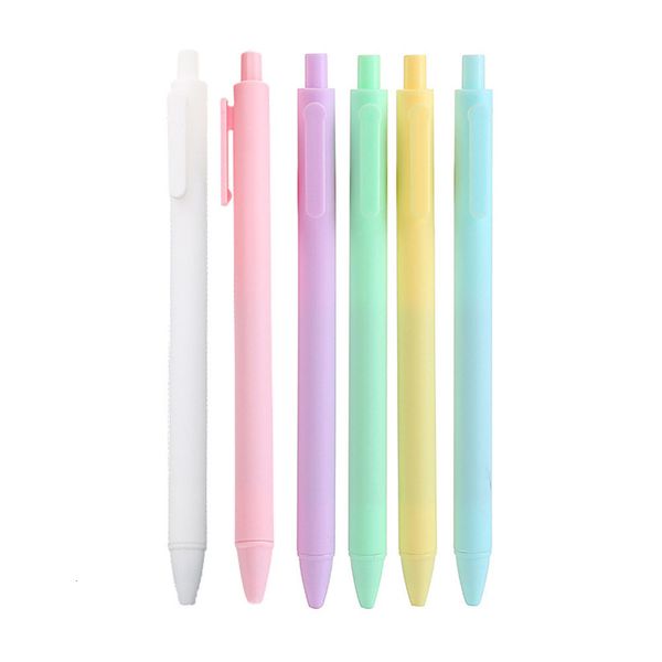 Gel Pens 100 Pcs-Lot Cute Macaroon Color Creative Candy-colored Student Gel Pen School Office Supply Stationery Gift 230707
