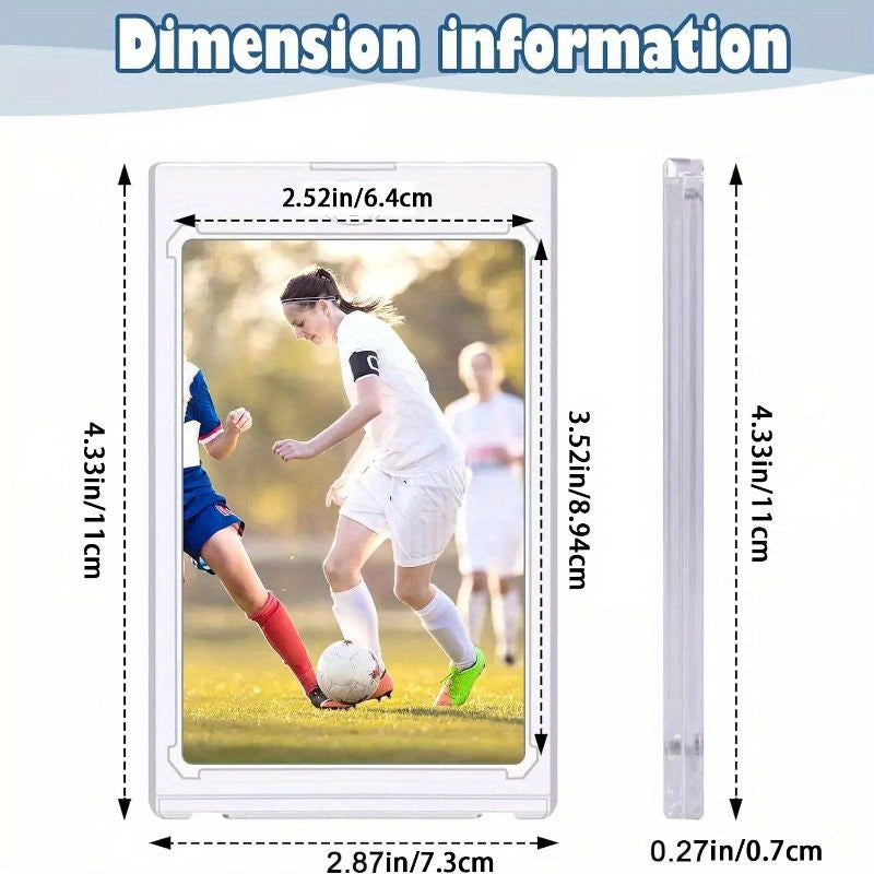 TEMU 30 Pack Magnetic Trading Sports Card Holders 35pt Protection