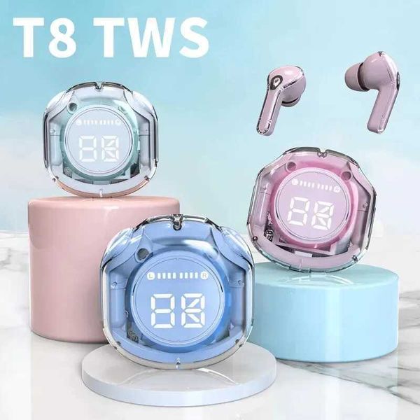 NEW T8 TWS Wireless Bluetooth Headset 5.3 Headphones Sport Gaming Headsets Noise Reduction Earbuds Bass Touch Control for PhonesCL240801