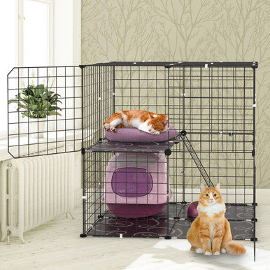 2-Tier Cat Kennel Cage