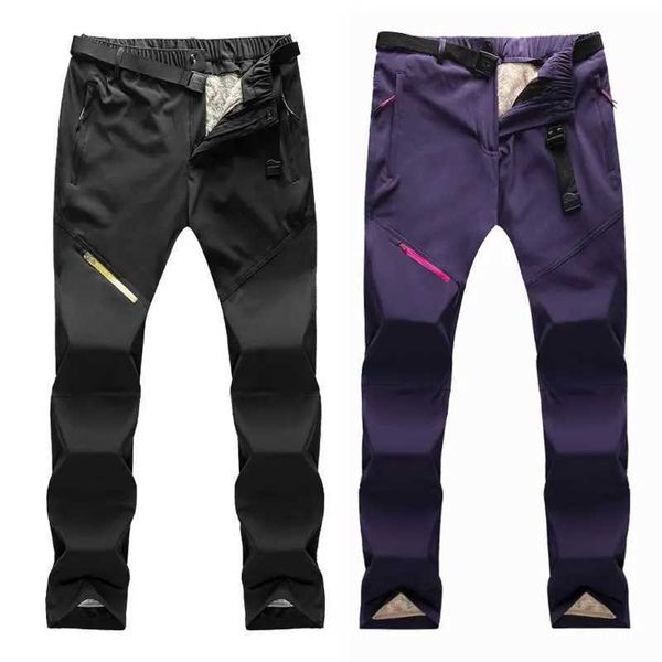 Skiing Suits Mens womens ski pants winter waterproof skis snow 3-in-1 wool pants warm pants outdoor hiking pants ski clothes Q241028