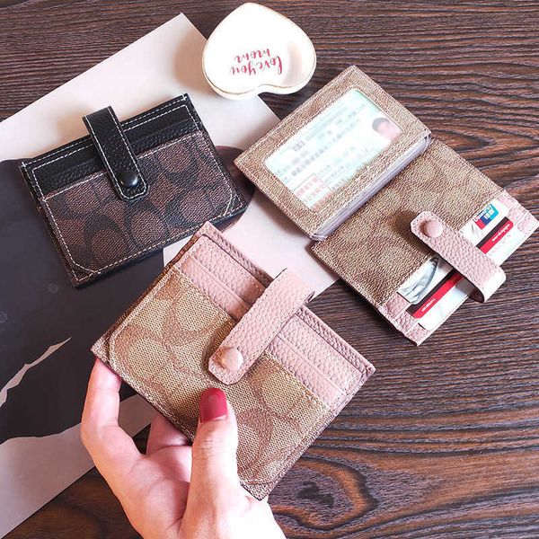 Card Holders Card bag for women compact and exquisite 2024 new card clip card bag anti demagnetization internet celebrity card installation