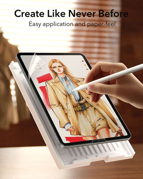 ESR 2 Pack Paper-Feel Screen Protector for iPad Air 13 Inch M2 2024, Write and Draw Like on Paper, Scratch Protection with Easy Application