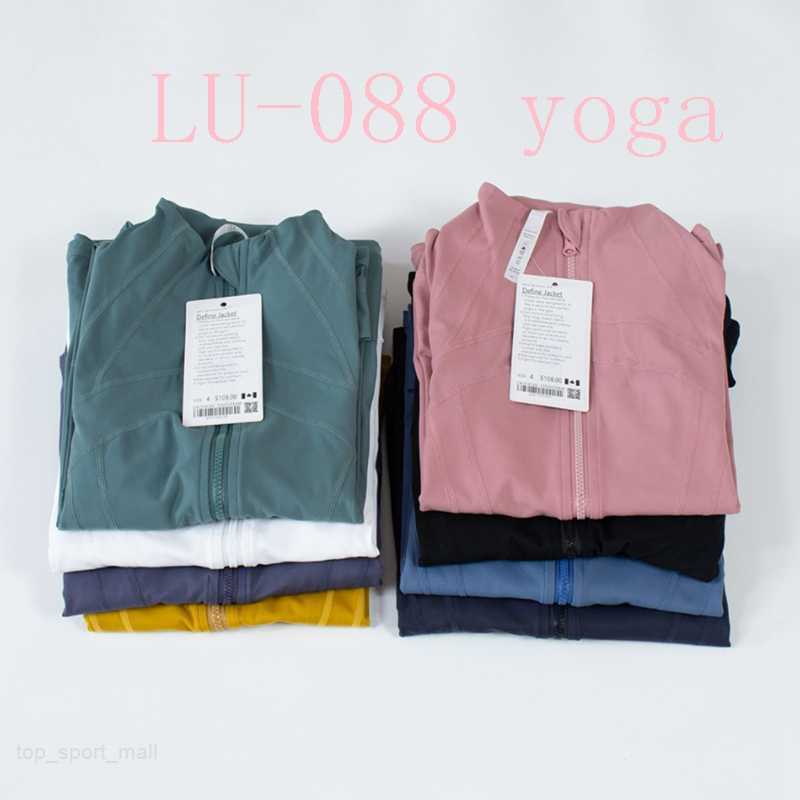 Yoga Jacket Women Define Workout Sport Coat Fitness Jackets SportS Quick Dry Activewear Top Solid Zip Up Sweatshirt Sportwear Hot good Joggers Stand