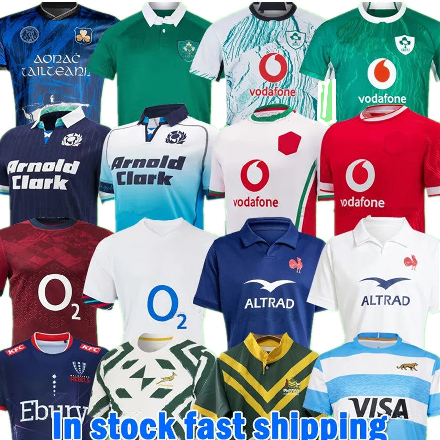 2025 Ireland rugby jerseys Argentinas Australia Fiji 25-26 World Rugby Jerseys South Portugal Japan Scotland Welsh NZ Englands Africas rugby shirts