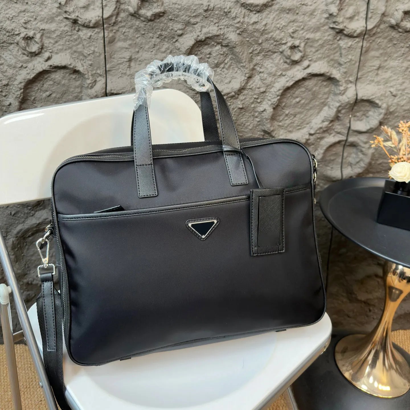 Mens Briefcase Designer Laptop Bag Womens Computer Bag Shoulder Bags Black Portable Crossbody Handbag Business Laptop Bag Mens Nylon Laptop Bag Mess