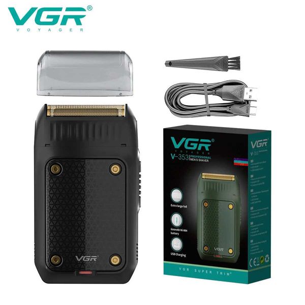 VGR Shaver Single Electric Razor Powerful Shaving Mane Portable Beard Trimmer Rechargeable For Men V-353W250117