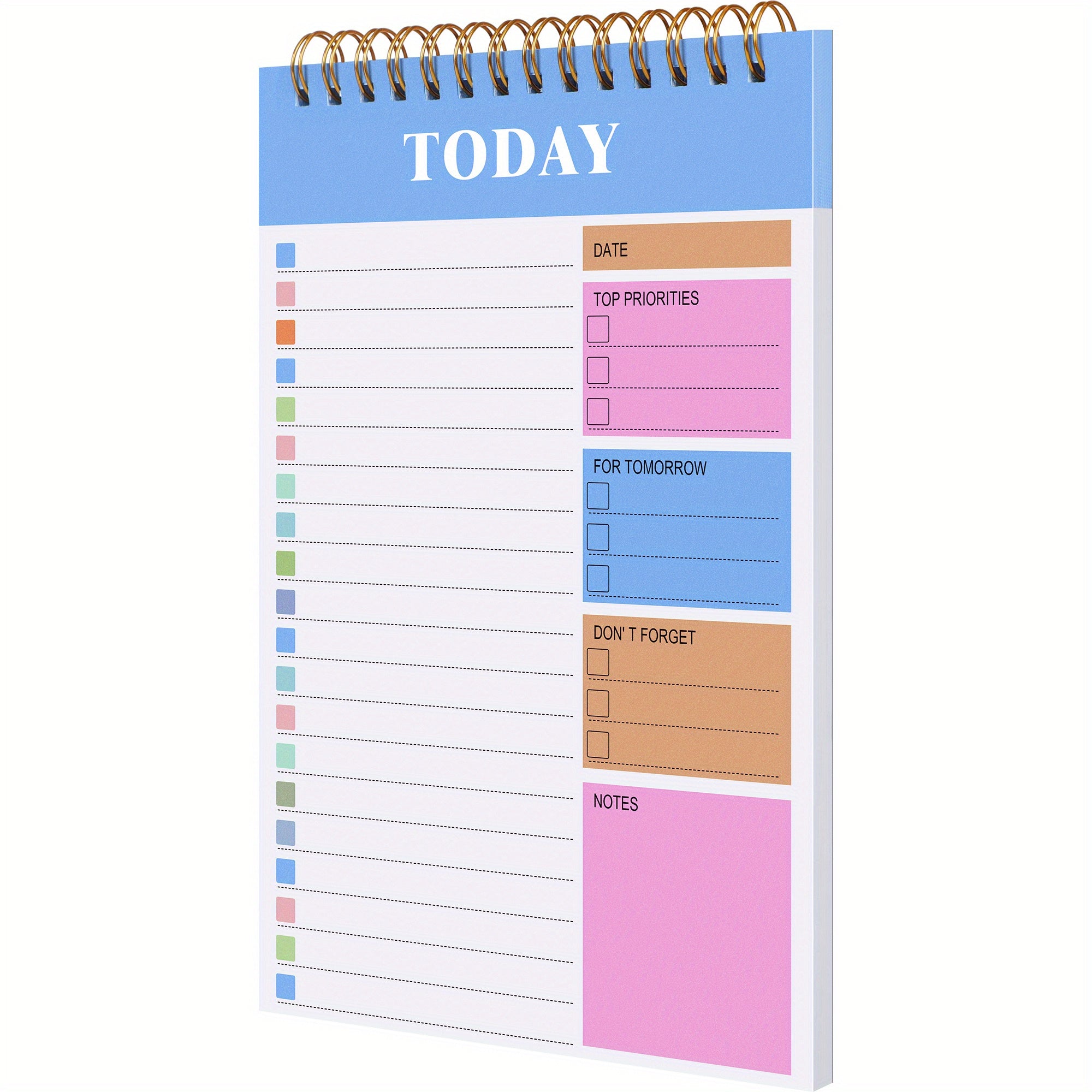 TEMU A To-do List Notebook With 32 Pages Of 120 Gms Thick Paper, A 7.8 X 5.2 Inch Undated Daily Planner, Suitable For Office And Home.