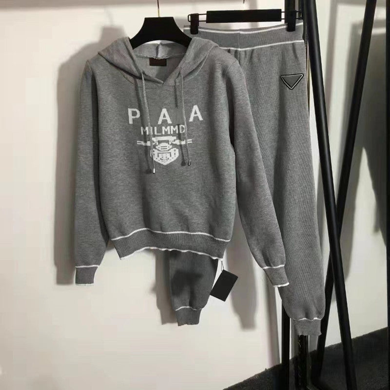 Pure Cotton Women&#039;s Tracksuit Set - Comfortable Designer Sportswear Activewear In Solid Colors 373e