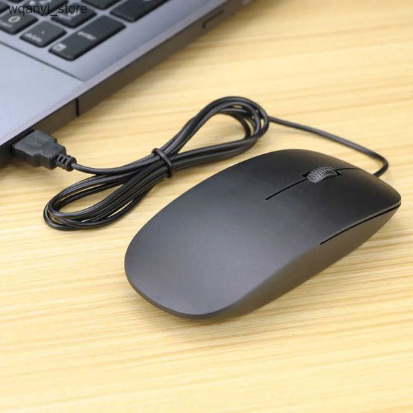 Mice Ultra thin USB Wired Mouse1200dpi 3D Optical Ergonomic Ultrathin Mice Gaming PC Laptop Computers Mini Mouses For office Home L240910