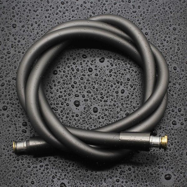 Briskspring 1.5M-1.75M Super Flexible Silicon Shower Hose Anti-twist Gun-metal Bath Tube High Quality Long Plumbing PipeCL240801