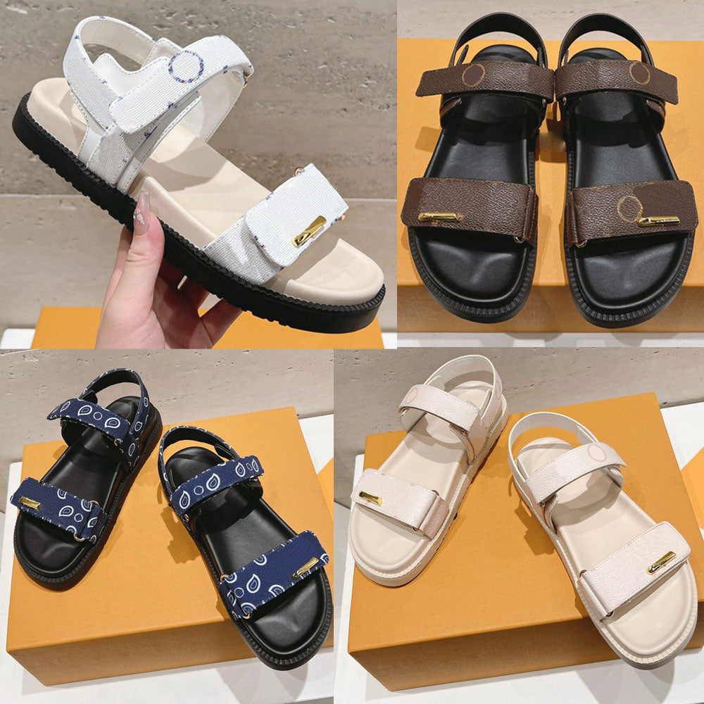 Sunset Flat Comfort Sandal designer womens sandals Spring Summer Beach Sandals creating a refined summery look 25ss New Classic Fashion women sandal