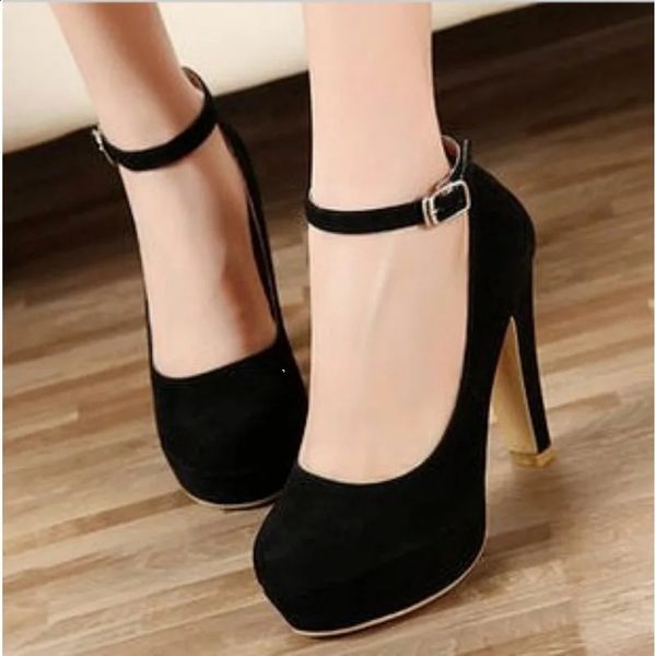 High Heels Womens Shoes Spring Thick High Heels Work Shoes Versatile High Heels Black Fashion Womens Shoes Zapatos Mujer 241116
