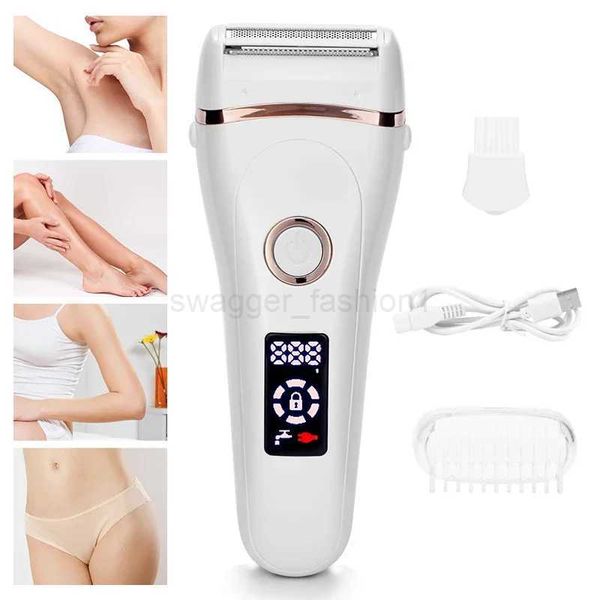 USB Rechargeable Women Painless Electric Epilator Beard Hair Removal Womens Shaving Machines Portable Female Hair Trimmer LCDXJ240808