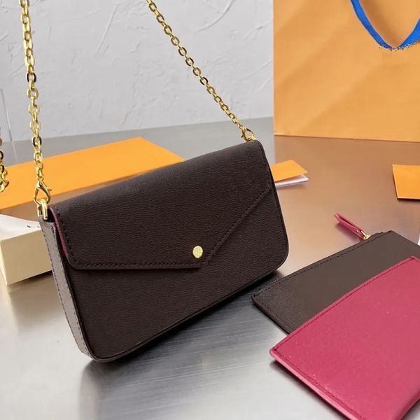 New Designer Bags Woman Shoulder Crossbody Leather Classic Brand Luxury Design mans Bag Messenger Ladies Purse Pochette