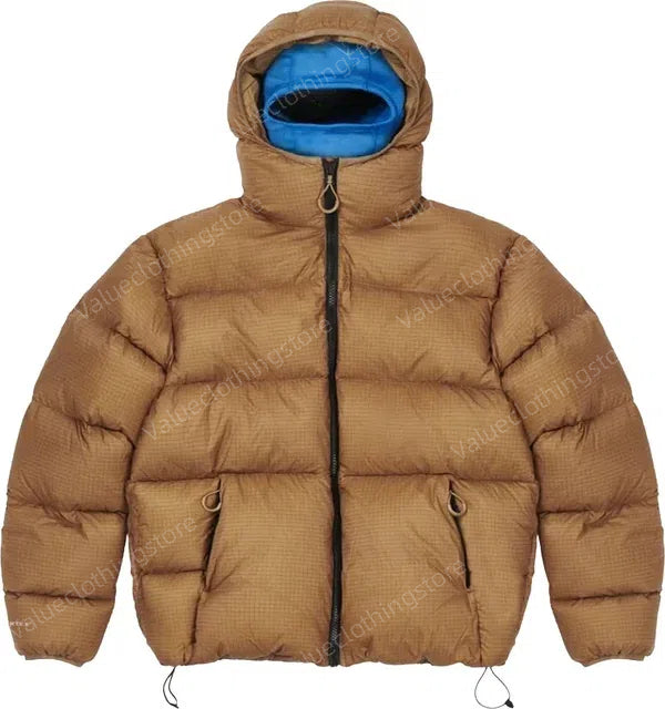 Men&#039;s Down Jacket Perrex Matte Balaclava Puffa Winter Jacket with face mask windbreaker coat Printed Warm HOODED PUFFER JACKET Casual Outwear