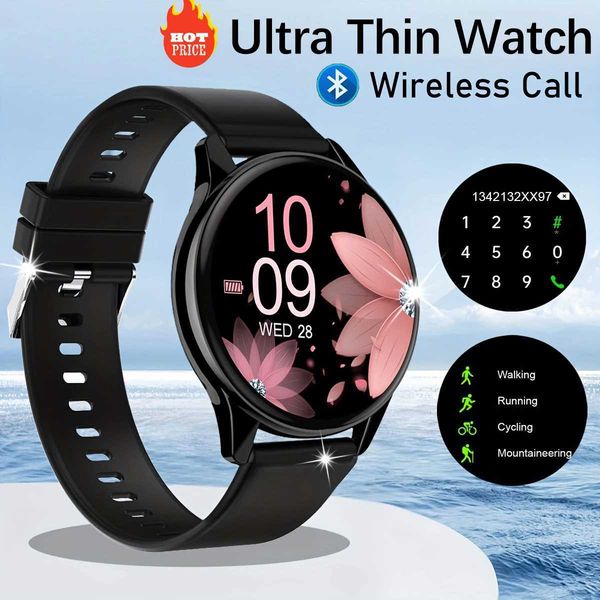 Men Wen Smarthwhatch 2024 AMOLED Sn Call tra Thin Smart Watch Rate Sports Modes Watches Music Smartwatch Z241227