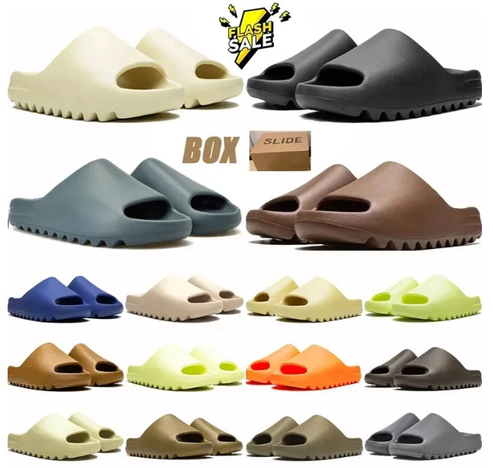 Designer slides Onyx Slide Slate Resin slippers Men Grey Dark Marine Bone Granite Salt Azure womens Flax Pure Glow Green slipper Women zXFk#