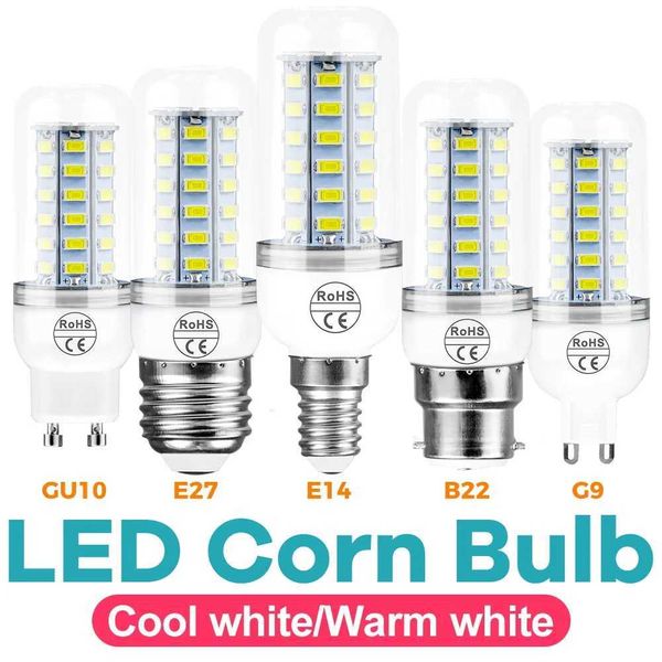 E27 LED corn light bulb 220V spotlight GU10 ceiling tube light embedded light bulb E14 daylight B22 candle pendant light CL240827