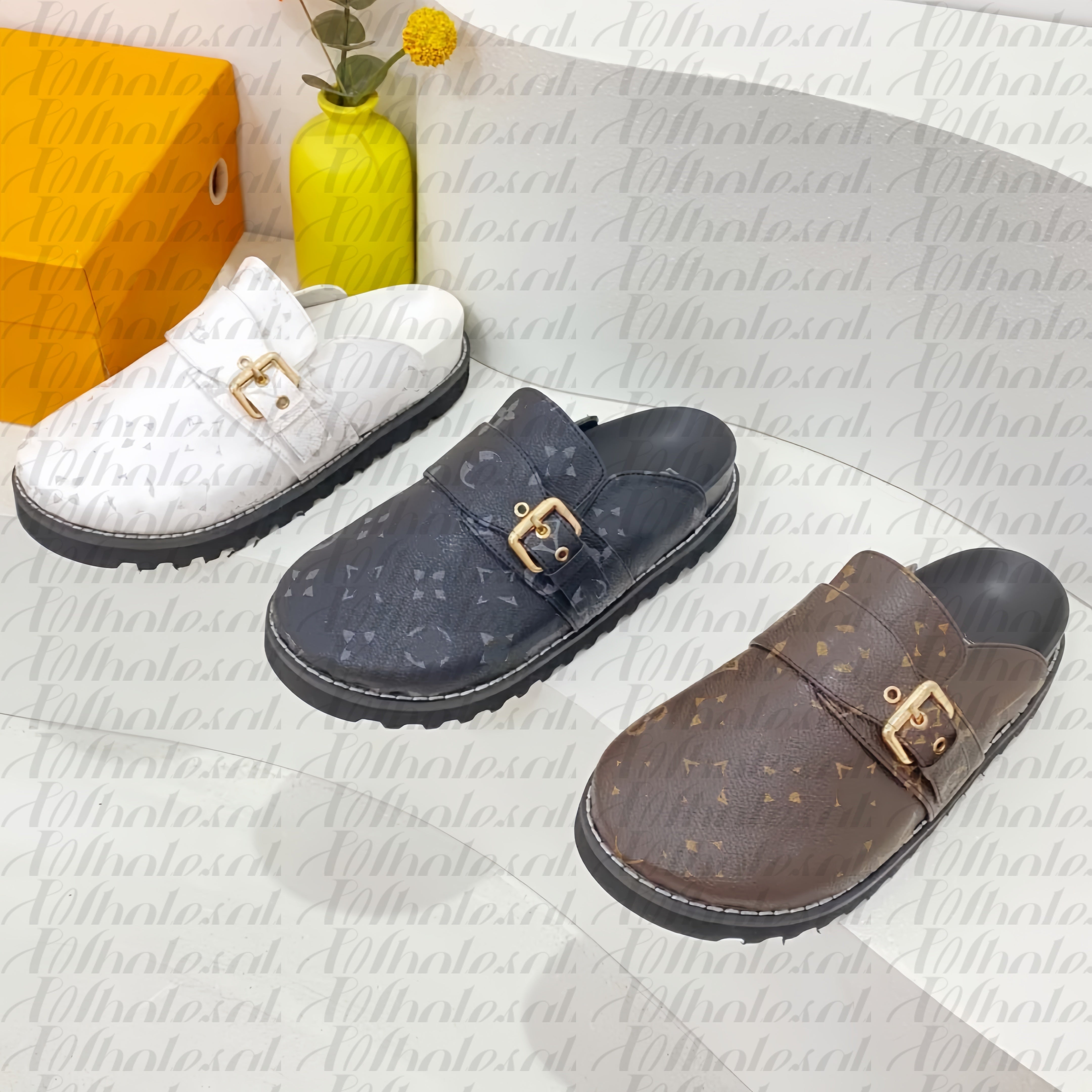 Sac luxe Womens Sandals Designer booties cosy flat comfort clog Mule slide Brown slipper luxury Sliders outdoor Casual Summer beach sandale femme De