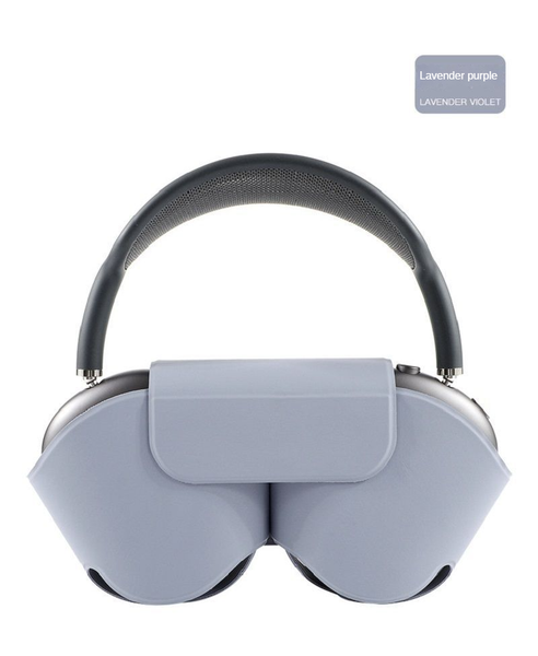AirPods Max Headphone Accessories - Soft Silicone Headband Cushion & Waterproof Protective Travel Case Cover