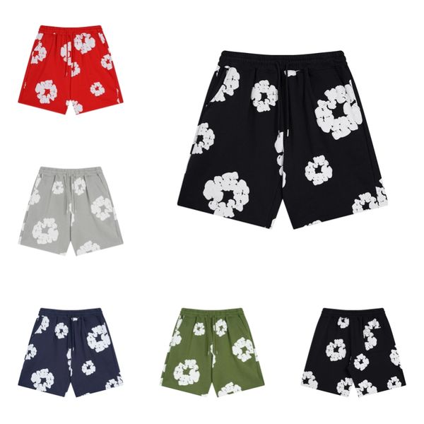 Mens Shorts designers classic Puff flowers shorts holiday Beach Pants sweatpants Mwomen summer Fashion leisure Streetwears Clothing