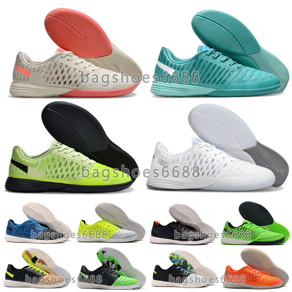 Men Adult Brand Lunar Lace-Up Gato II IC Soccer Boots Waterproof Indoor Lawn Clay Football Match hyper IC Training Shoes Reactgato Sports Sneakers