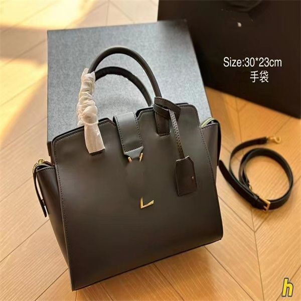 YS2023 Cabas Swing Bag Handbag Shoulder Bag Design Sense Bag Type Men&#039;s Ladies High Quality Cowhide Vintage Gold Logo Travel Bag Busine