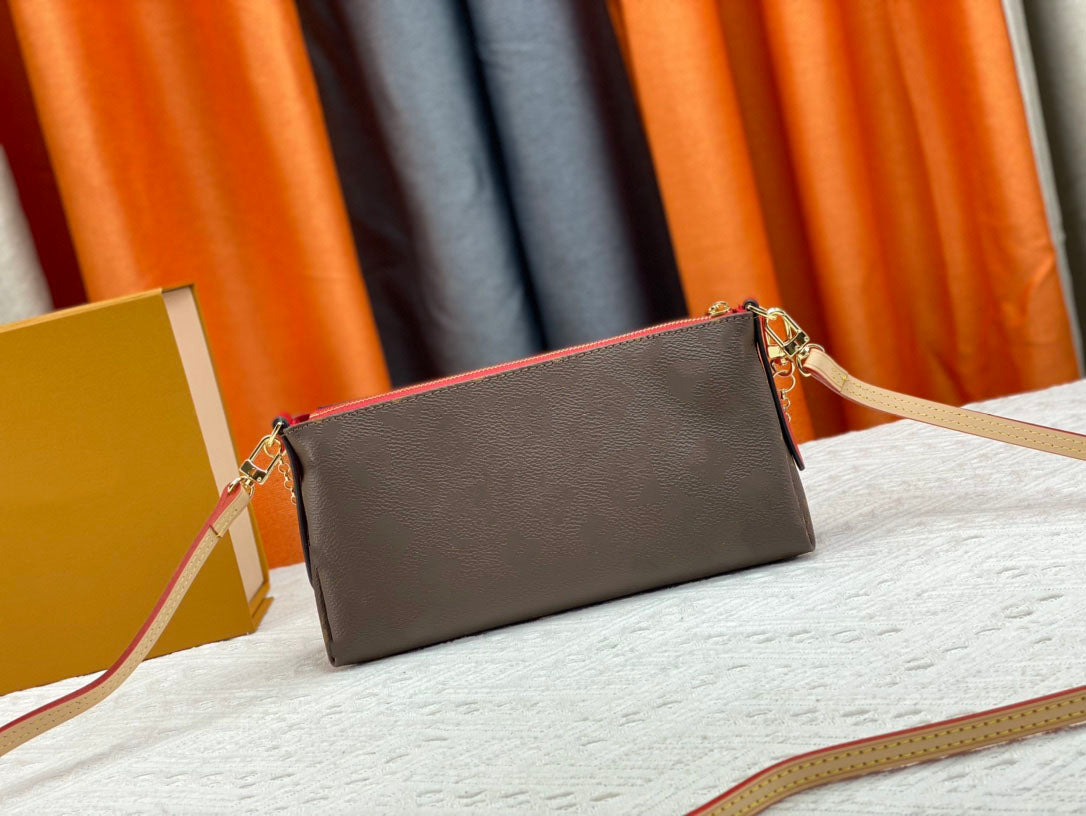 2025 new letter women&#039;s Bag chain bag luxurys designers bags women shoulder handbags embossed flower fashion female crossbody purse card holder