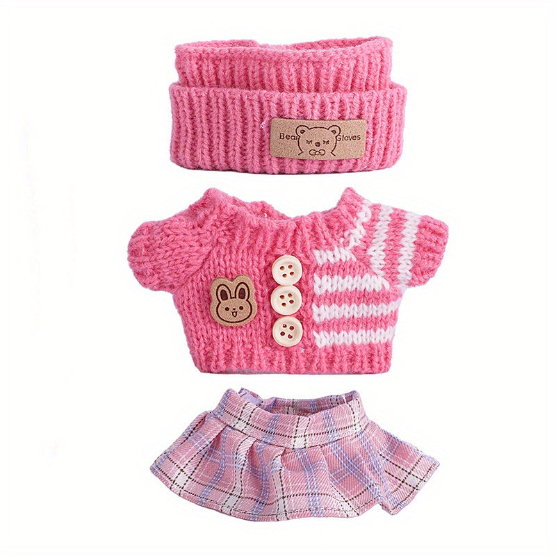 TEMU 1 Set Cute Doll Clothes Set 6.69 Inch Fashion Dolls Accessory Birthdays Girl Gift Toys (not Doll)