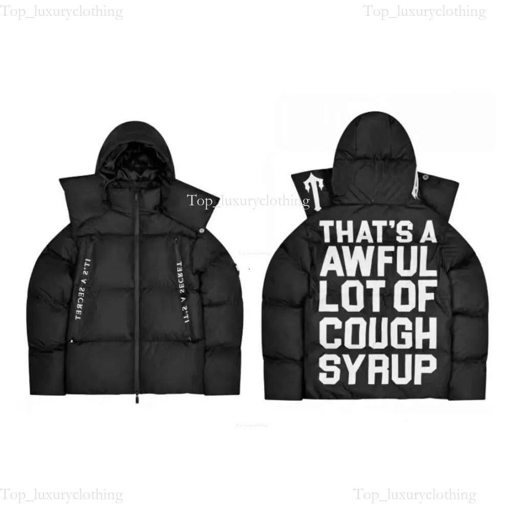 Trapstarsly Puffer Jacket Mens Trap Starr Down Jackets Winter Zipper Womens Letter Printing Winter Puffer Couples Parka Outerwear Windbreaker Trap J